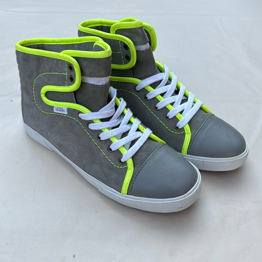 New Vans Hadley Luxe Pack low profile size 7 women’s grey neon shoes sneakers